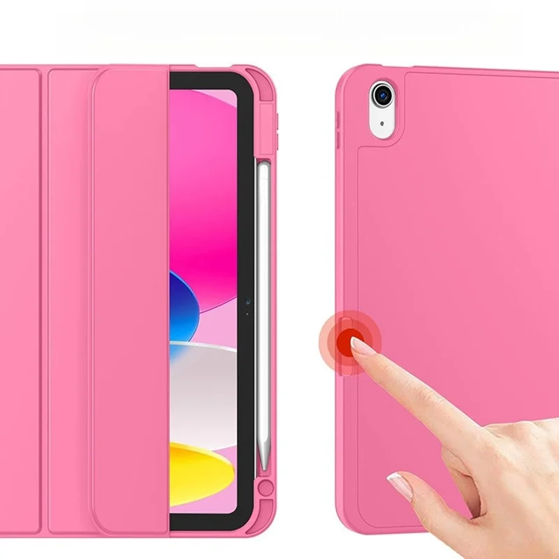 Für iPad Mini 6 7 10. 11. Generation A16 Hülle Dreifach Faltbare Magnetische Stoßfeste Standhülle mit Stifthalter – Detail 6