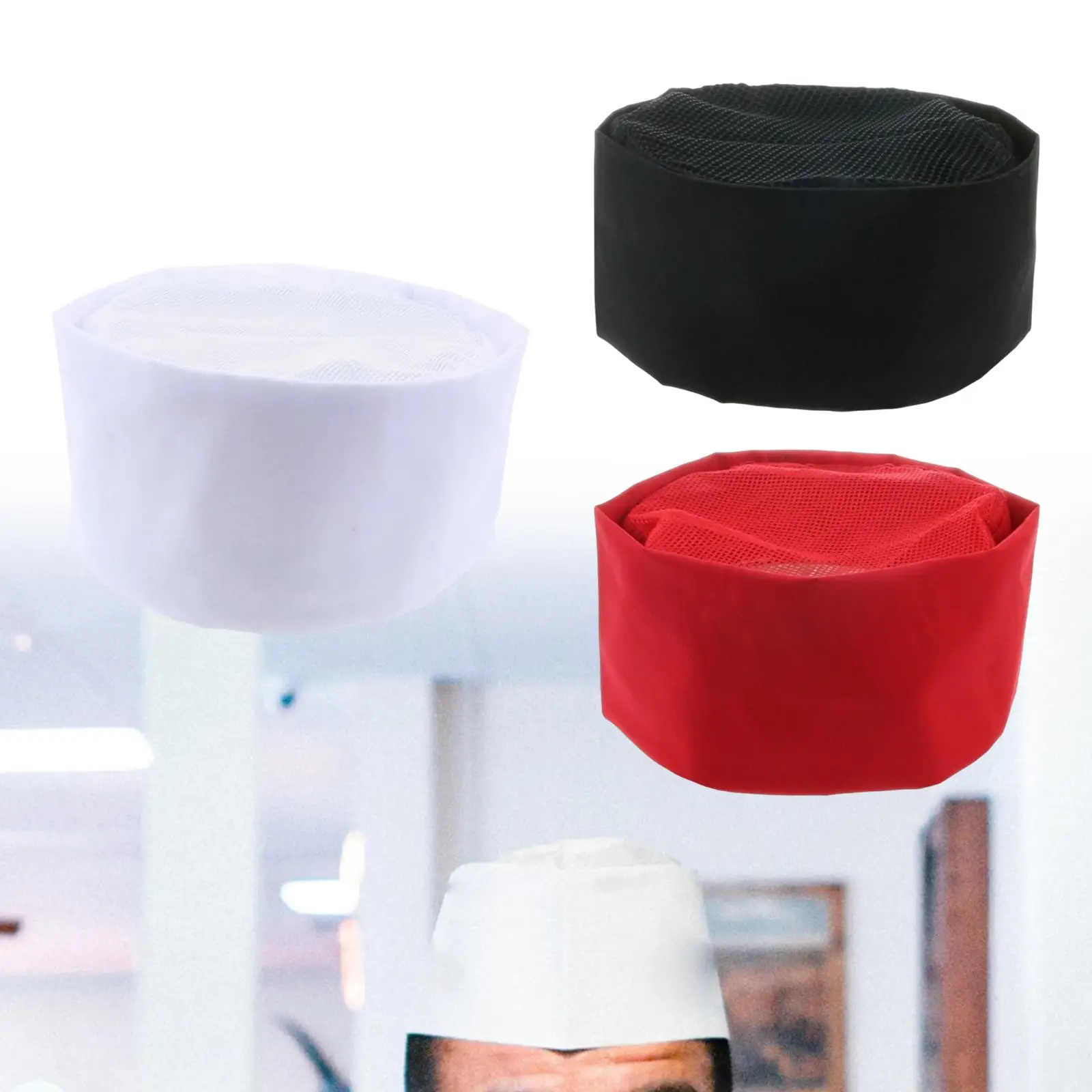 Chapéu protetor ajustável do serviço do alimento, gorro japonês do cozinheiro chefe com parte superior da malha