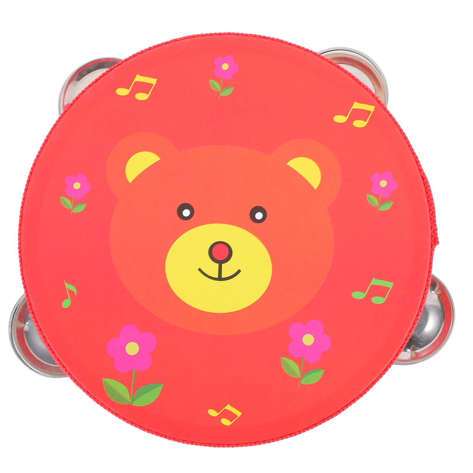 

Wooden Children's Bells Kid Musical Instrument Baby Instruments Spinning Drum Toddler Handheld Tambourine for
