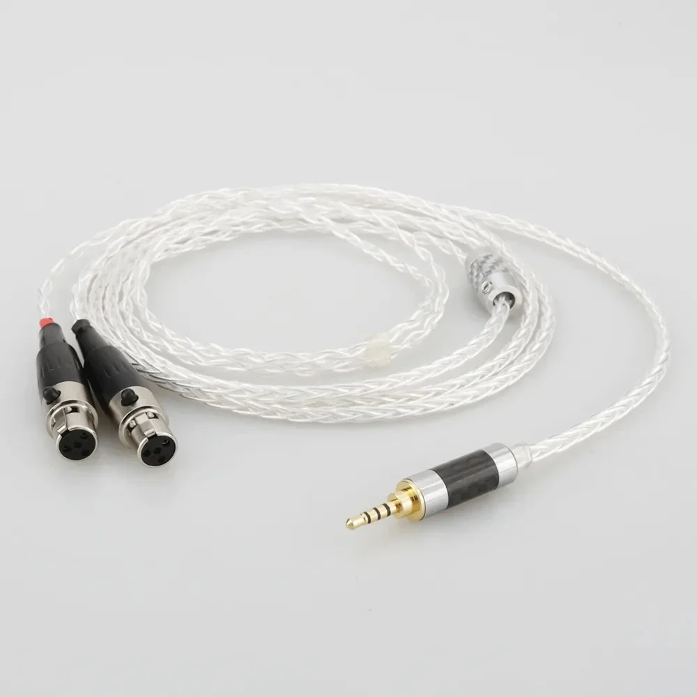 6.5mm XLR 8 Core Silver Plated OCC Earphone Cable For Audeze LCD-3 LCD-2 LCD-X LCD-XC LCD-4z LCD-MX4 LCD-GX lcd-24