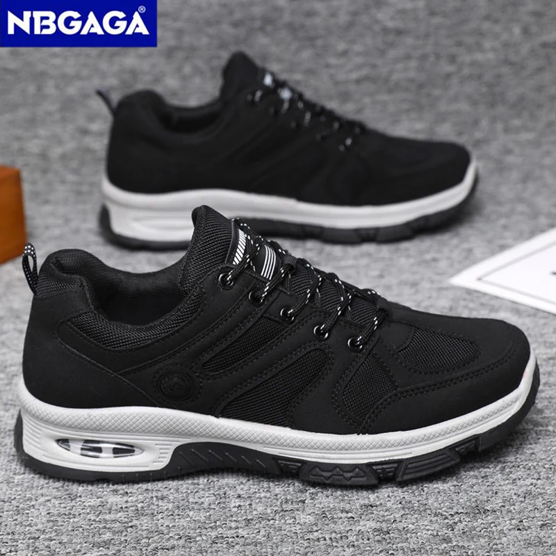 All Season Men's Hiking Sneakers Large Size Cushioning Outdoor Walking Shoes Anti Slip Wear Resistant Casual Trekking Shoes