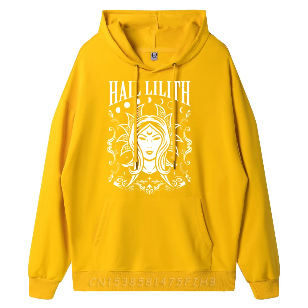 Dark Demon Occult Hail Lilith and Full Moon Cycle Fashion Hoodies Men Youth Brand Clothing Printing
