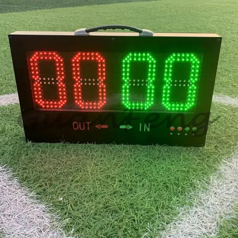 Manual Control Electronic Light Emitting Diode 4 Digital Portable Soccer Alternative Panel Displays