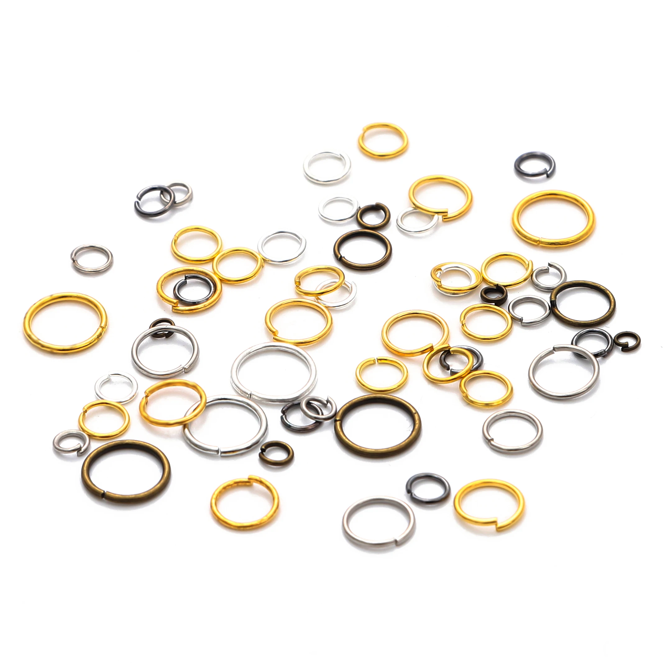 200 Stks/partij 4-8 Mm Jump Ringen Split Ringen Connectoren Voor Diy Sieraden Vinden Accessoires Groothandel Benodigdheden