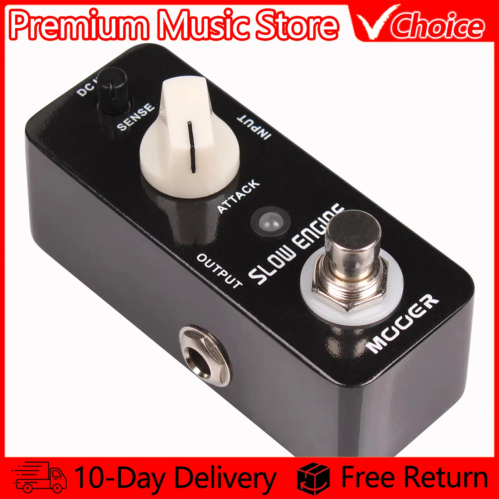 MOOER Guitar Pedal Slow Engine Motion Effects True Bypass Full Metal Shell Effect Pedal Electric Guitar Bass Parts Accessories