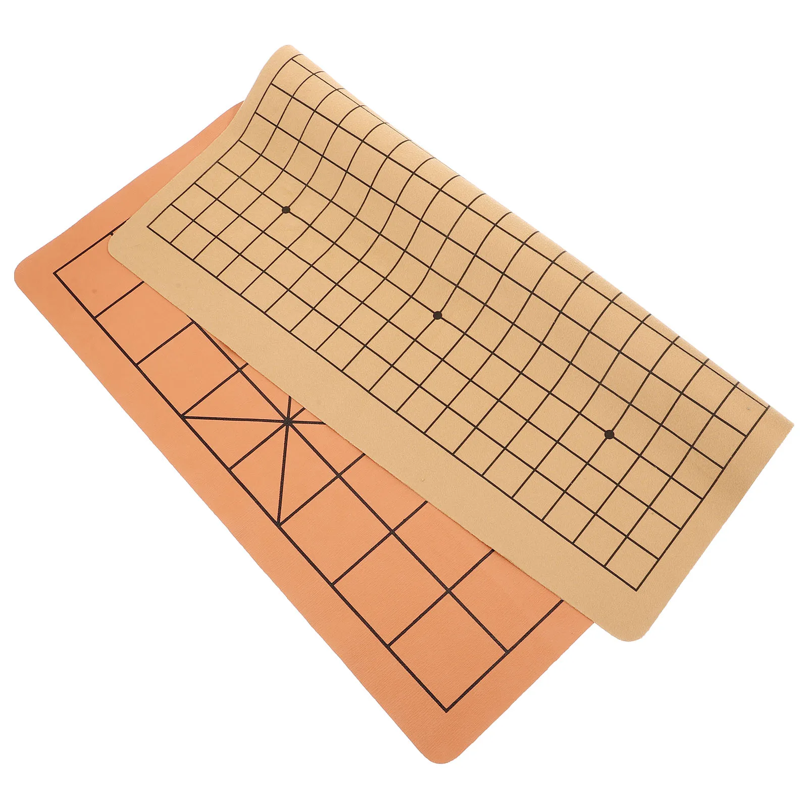 

Двусторонняя шахматная доска, складной портативный коврик Pu Xiangqi, гладкая многоразовая игровая доска для традиционной китайской шахматной игры