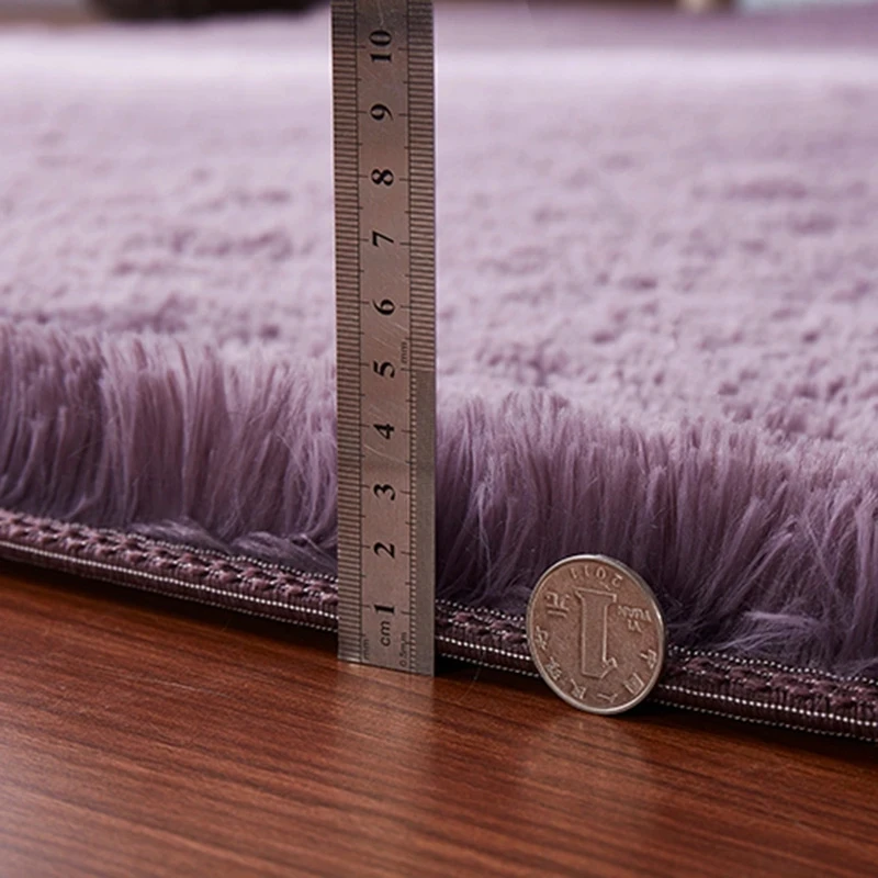 Silky Fluffy Carpet Modern Home Decor Long Plush Shaggy Rug Children\'s Play Mats Sofa Living Bedroom Bedside Mat Balcony Carpets