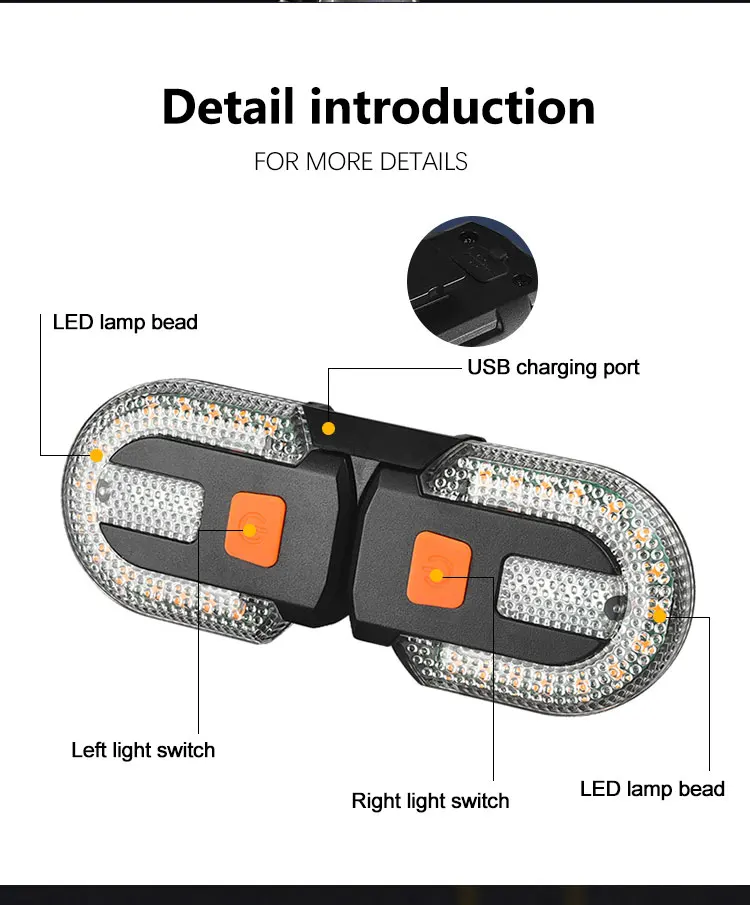 Bike Turn Signal Rear Light LED Bicycle Tail Lamp USB Rechargeable MTB Bicycle Wireless Remote Taillights Cycling Accessories