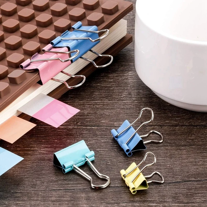 Binder Clips Paper Clamp Assorted 300 Count Mixed Size With Box For Office School And Home Clamp For Notebook Envelopes