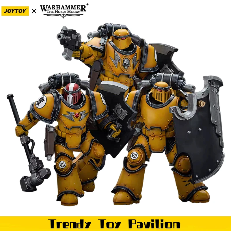 

【JOYTOY】Warhammer 40K Imperial Fists Mklll Breacher Legionaries 3 шт. 1/18 фигурка