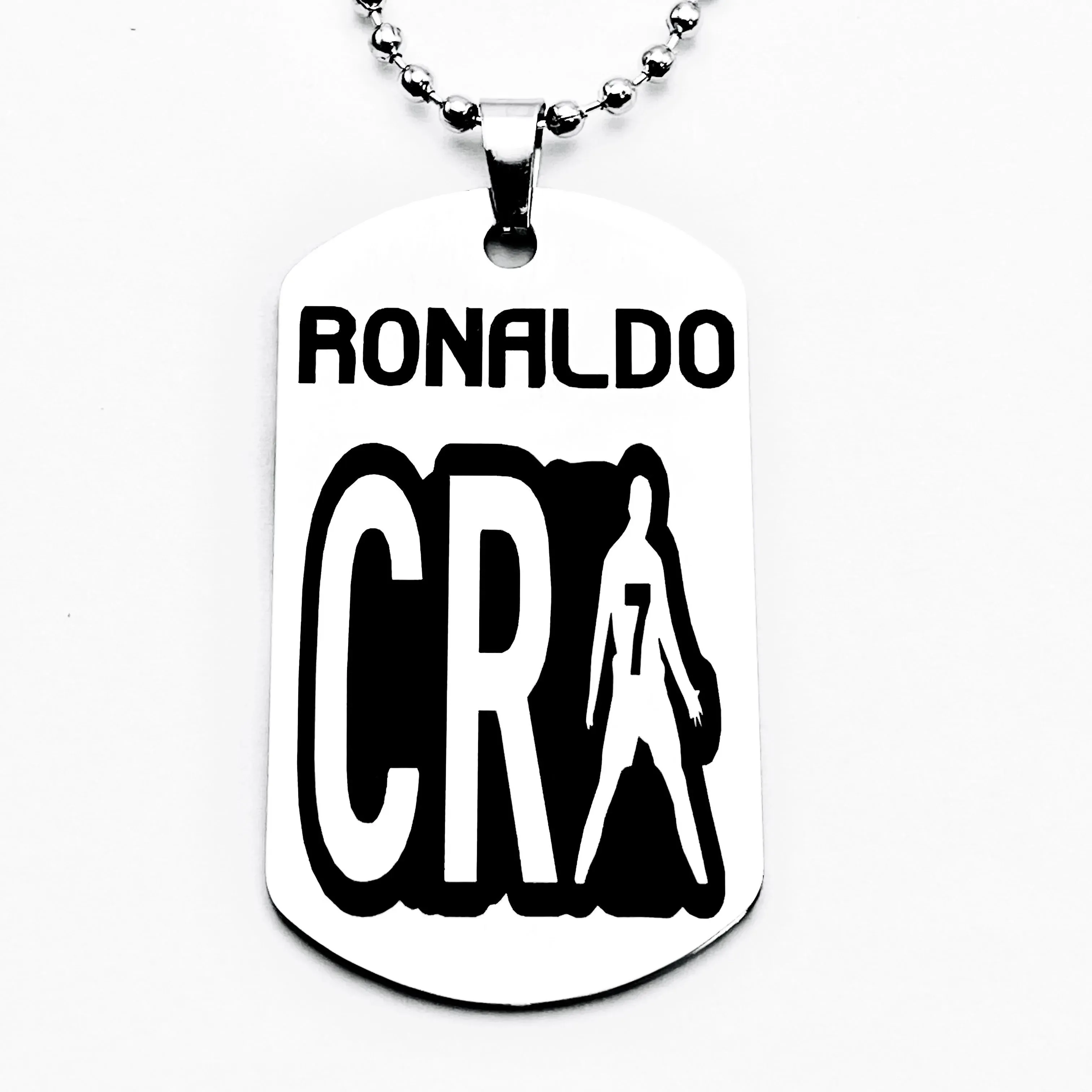كريستيانو رونالدو، قلادة Cr7 من الفولاذ المقاوم للصدأ - تصميم رياضي، إكسسوار أزياء رجالي، هدية مثالية لعشاق كرة القدم #1