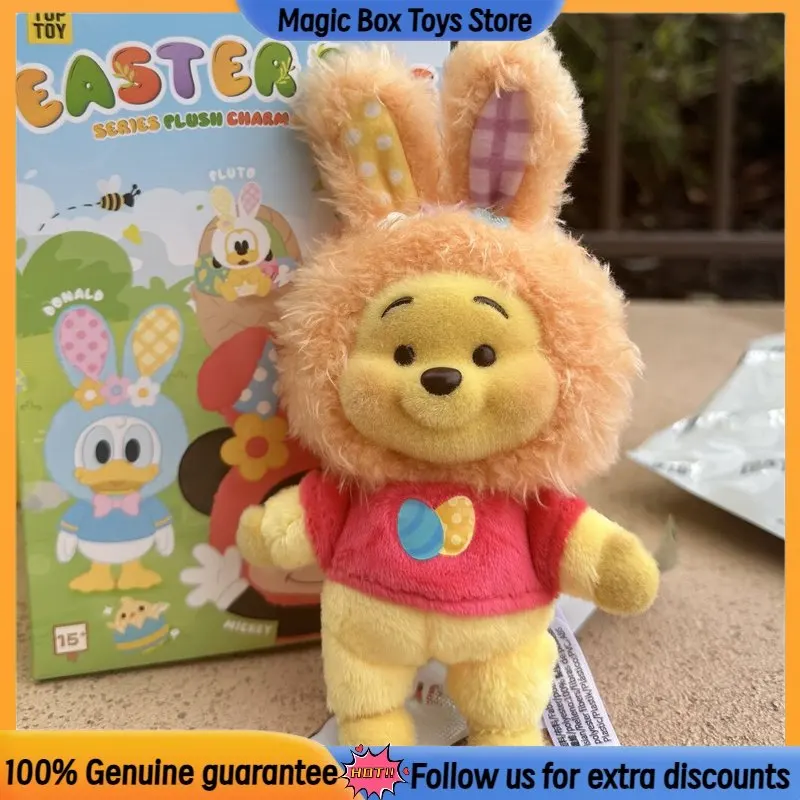 

Genuine TOPTOY Disney Easter Egg Series Blind Box Toys Cute Plush Bag Charm Stuffed Cartoon Pendant Girls Birthday Gift Present