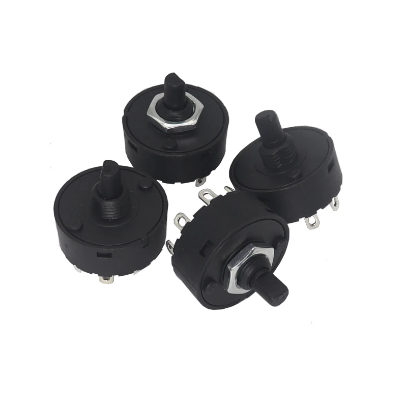 【2PCS】High Temperature and High Current Resistant Multi-stage Rotary Gear Switch 2-3-4-5-6 With Juicer Mixer Knob Switch Cap