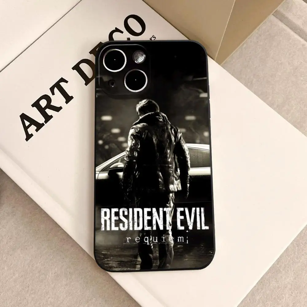 

For iPhone Resident Evil Requiem Phone Case For iPhone 17 Air 16 15 14 Plus 13 12 11 Pro Max 16e Shockproof HD Clear Back Cover
