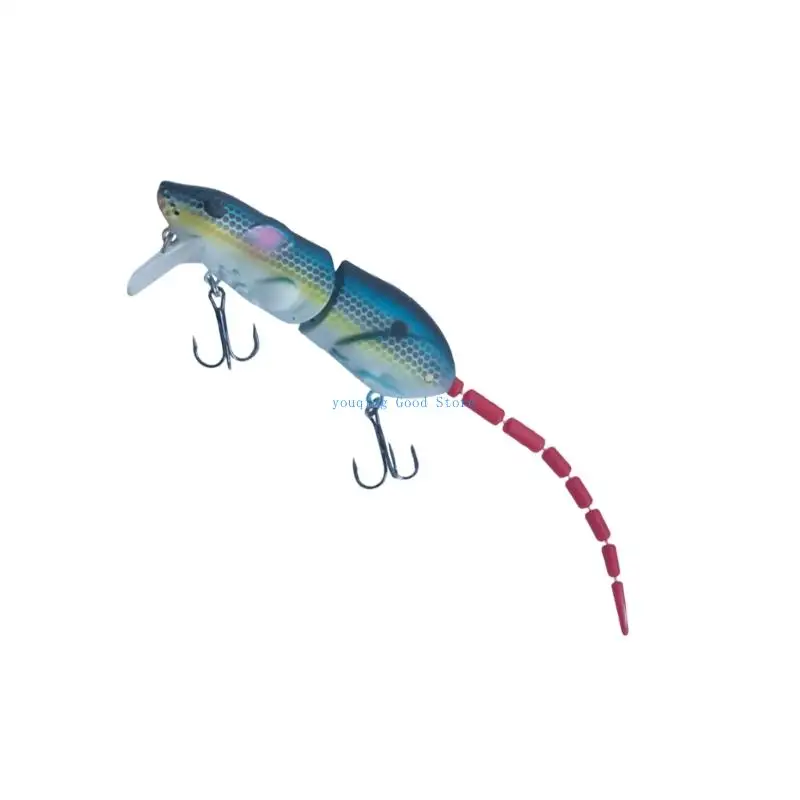 

N58B 1Pc Mouse Fishing Lures Swimbait Topwater Bionics Mouse Wake Baits Crankbait