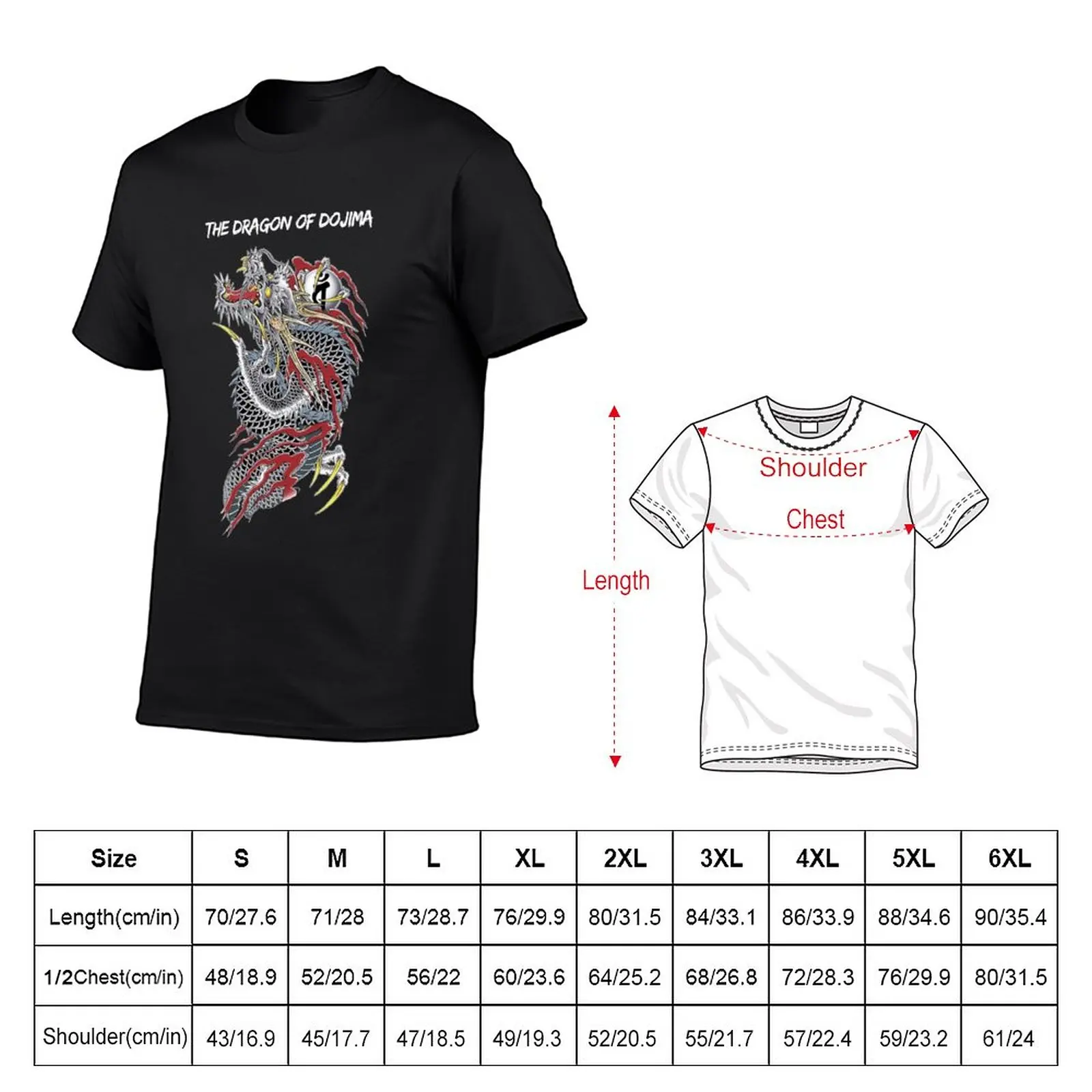 The Dragon Of Dojima T-Shirt funnys sweat shirt Tee shirt Men's cotton t-shirt