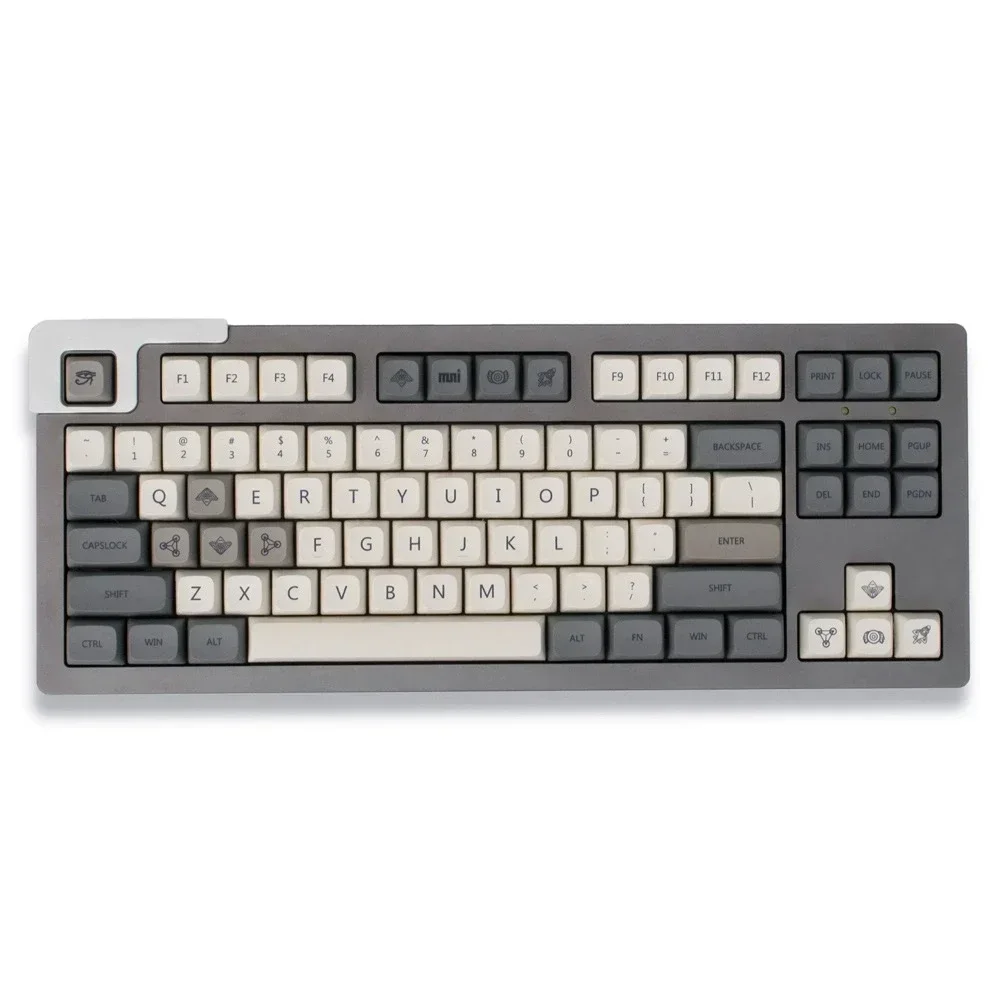 Imagem -04 - Pbt Keycaps Russo Coreano Inglês Japonês Qishi Dye Sub Keycap para Gmk67 Teclado Mecânico Retro Key Caps