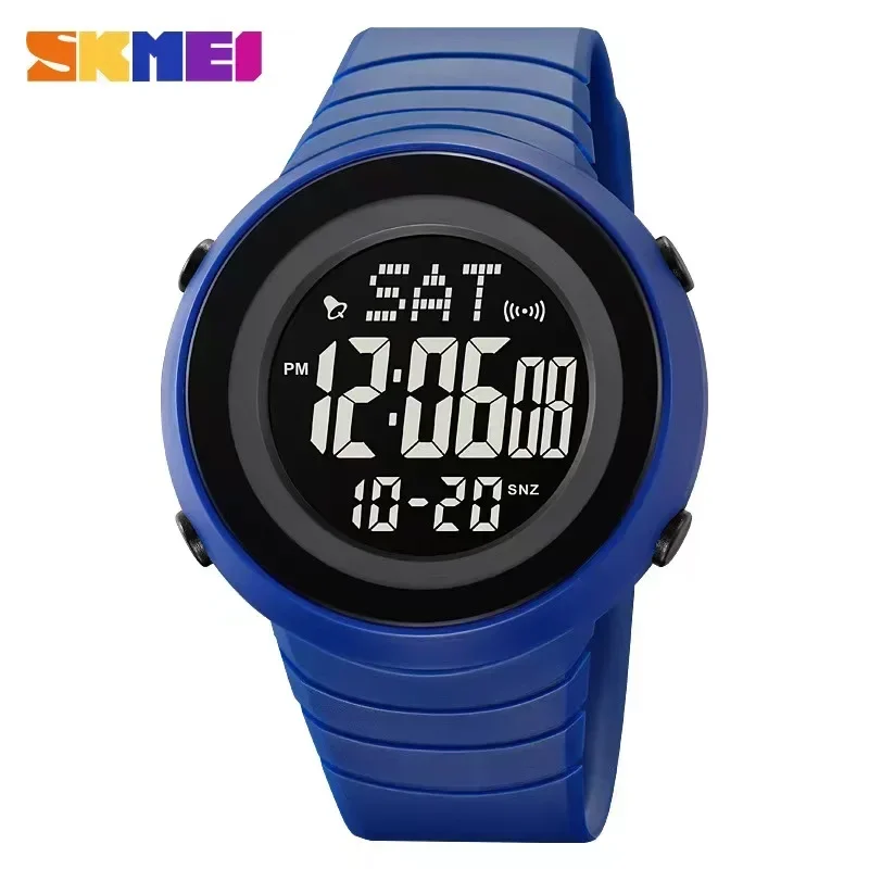 

SKMEI 2152 Mens 50M Waterproof Back Light Stopwatch Digital Wristwatch Alarm Clock Multifunctional Countdown Sport Watches