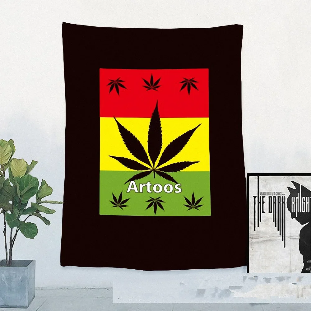 Bob Marley Retro Poster Jamaican Reggae Rock Music Flag Banner Tapestry Mural Bar Cafe Bedroom Background Decor Cloth