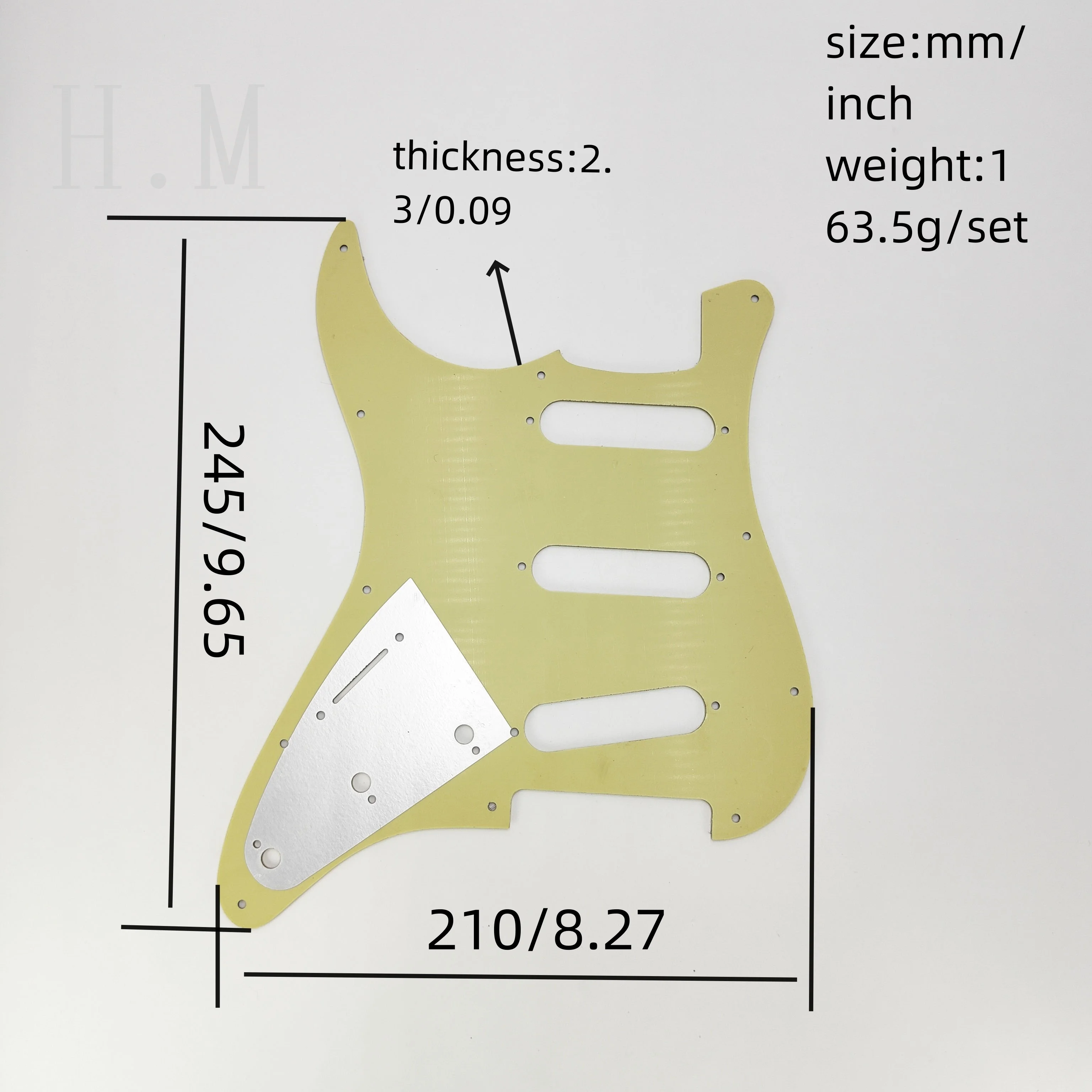 1set Electric Guitar Pickguard Back Plate Guitar Pickup Cover Knobs For St Guitar Accessories Parts view 6