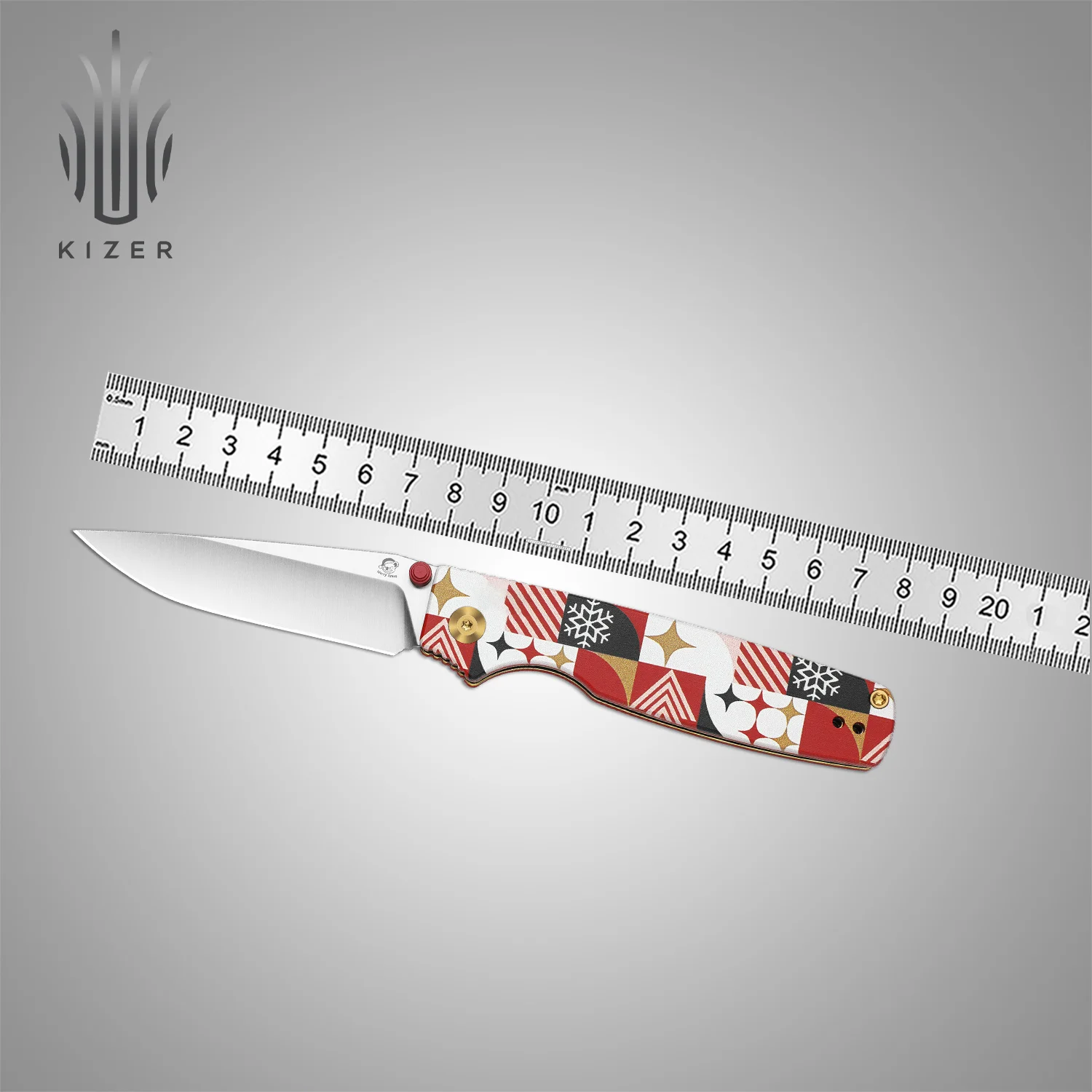 

Kizer EDC Folding Knife V3605.2MC1 Original 2 14C28N Blade G10 Handle Outdoor Camping Pocket Knives