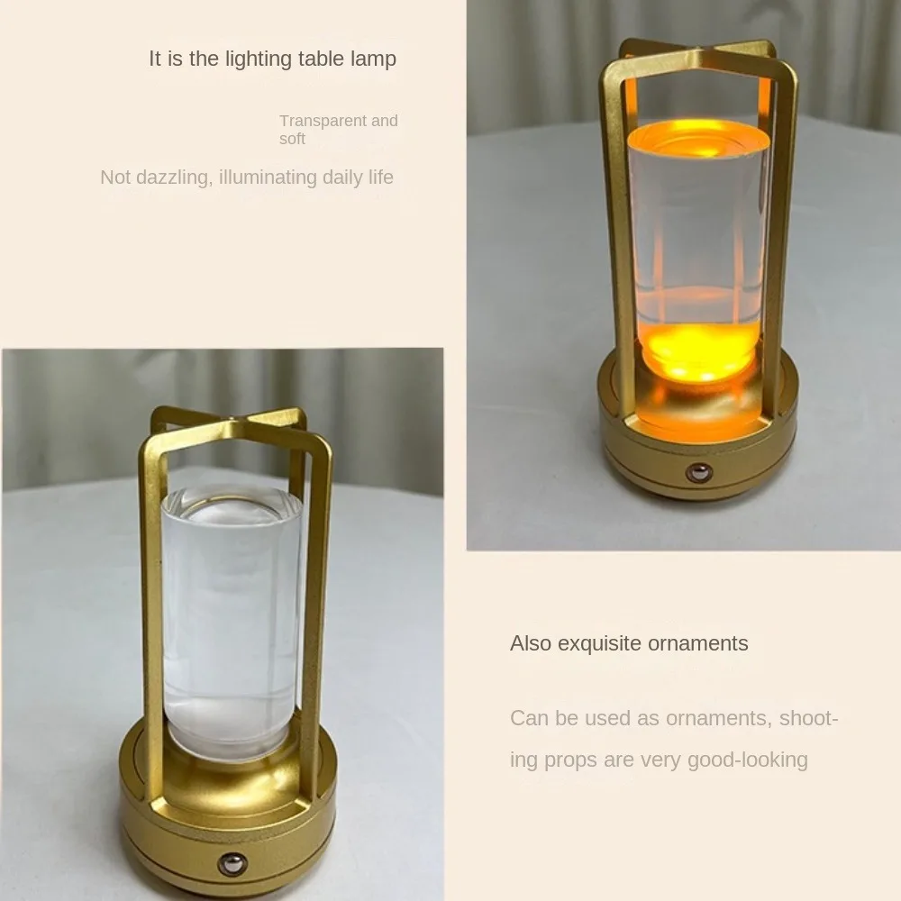 Creative Rechargeable Led Table Lamp USB 2000mA Camping Light Wireless Home Decor Bedside Lamp Reading