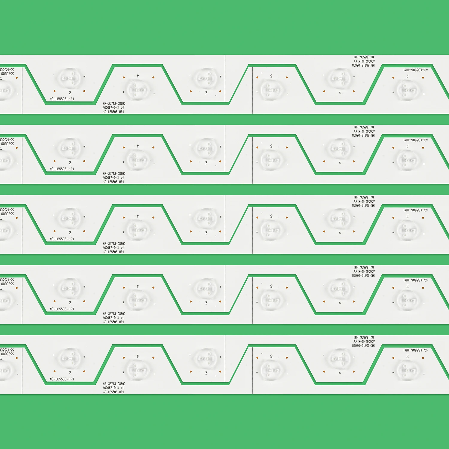 Nieuwe 10 STKS LED backlight strip voor 55FA3213 55UA6406 4C-LB5506-HR1 YH1 55HR330M06A1 TMT_55E5800_10X6 B55A858U D55A561U B55A658U