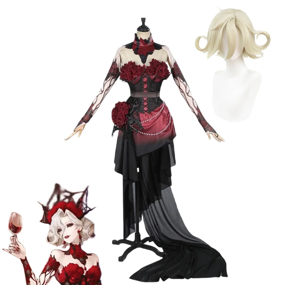 Mary Cosplay Anime Bloody Queen Costume Parrucca Gioco Cosplay Donne Performance Costumi di scena Uniforme di Halloween Set completo