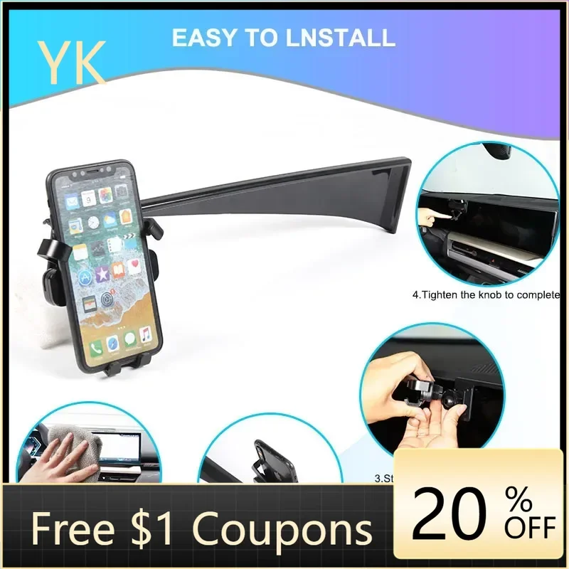 

For BMW 5 Series I5 G60 2024-2026 Car Phone Holder Adjustable GPS Bracket 14.9" Screen Phone Holder Car Accessories