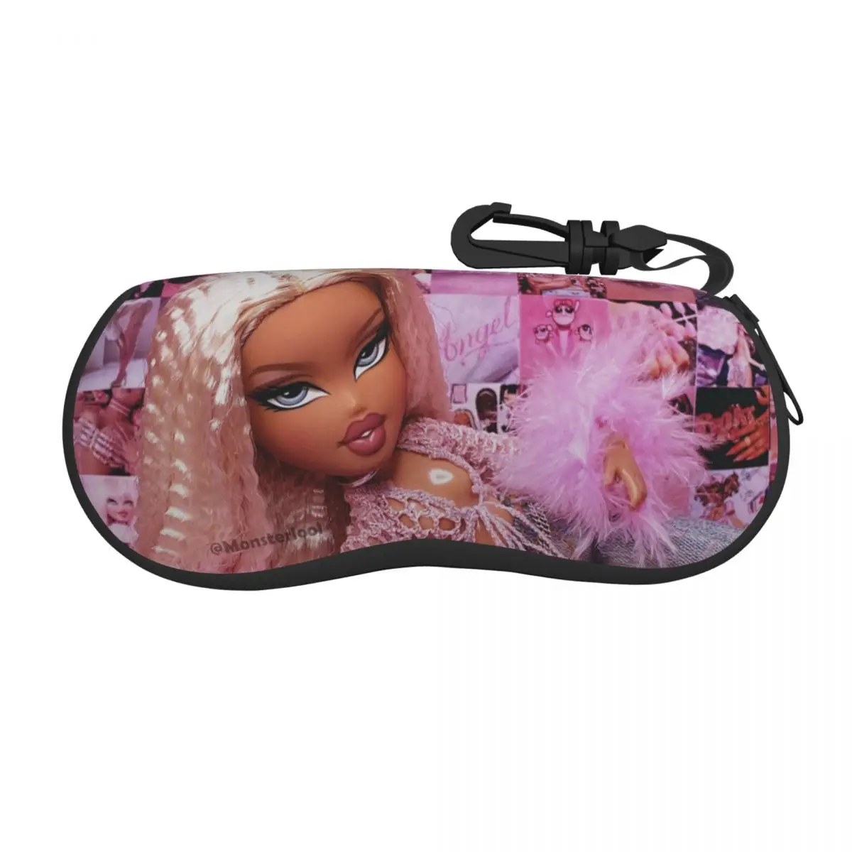 Bratz Cartoon Tv Sunglasses Soft Case Neoprene Zipper Doll Movie Shell Eyeglass Case Custom Protective Box For Glasses