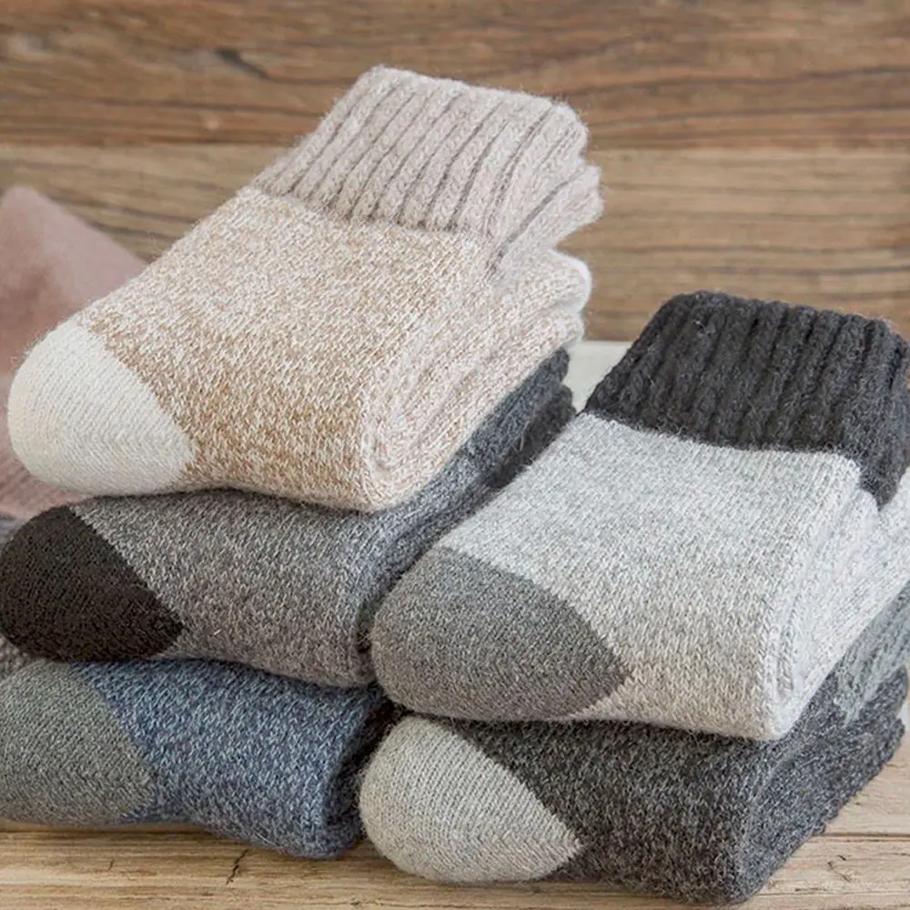 Accessoires voor herenkleding Houd warm met dikkere kasjmier All-match wollen winterkoude-bestendige sokken in tube herensokken