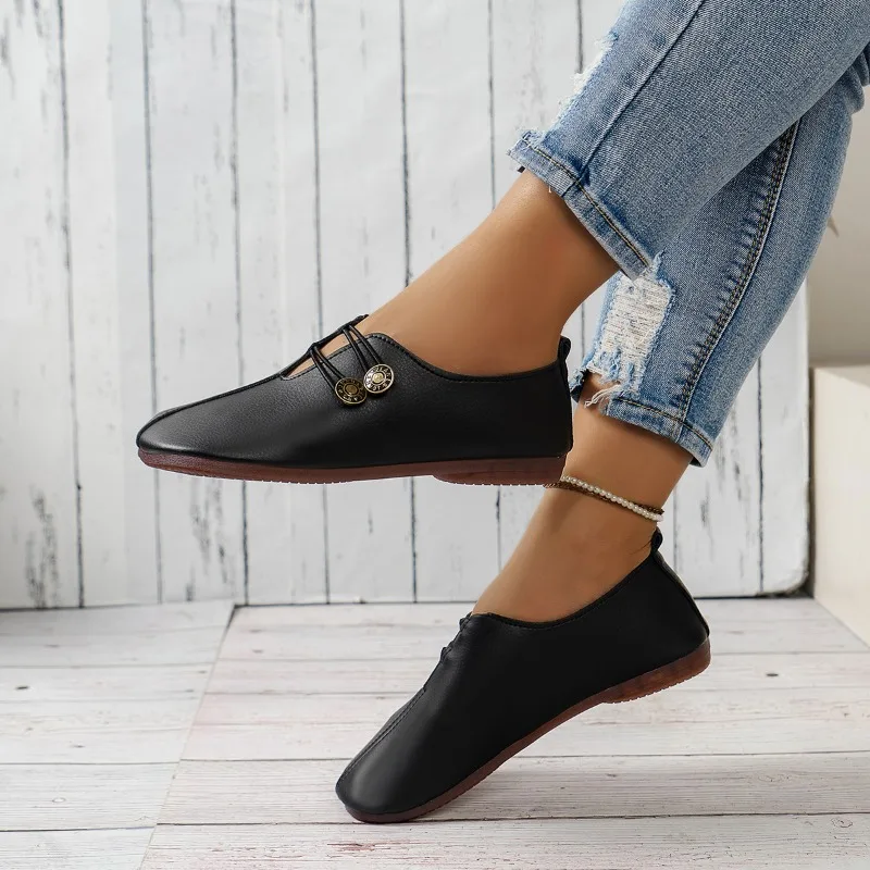 Women Flats Marie Janes Shoes Spring Casual Sports Sneakers Trend Brand Women Fashion Dress Shoes New Lace Up Femme Zapatos