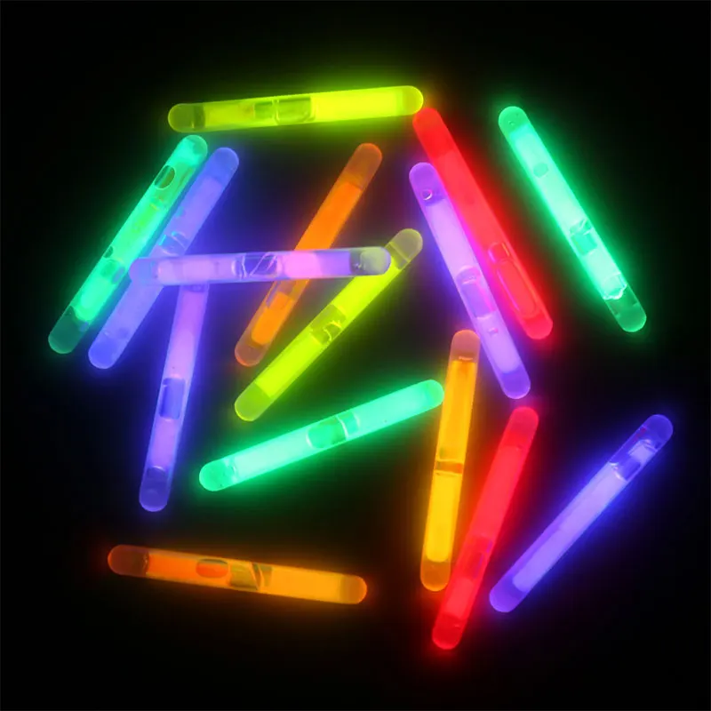 YOMDID 10Pcs Multicolor Glowing Sticks Colorful Light Stick Chemical Fluorescence Sticks for Wedding Party Clubs Decoration