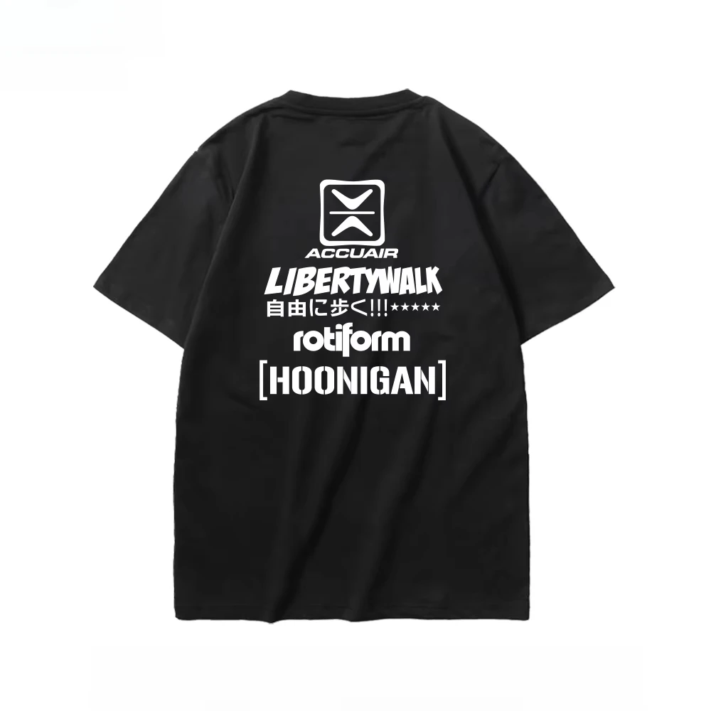 

Japan JDM Modified Car ACCU Pneumatic Shock Proof Printed Graphic Tshirt Breathable Motorcycle T-shirt Men's Clothing Streetwear