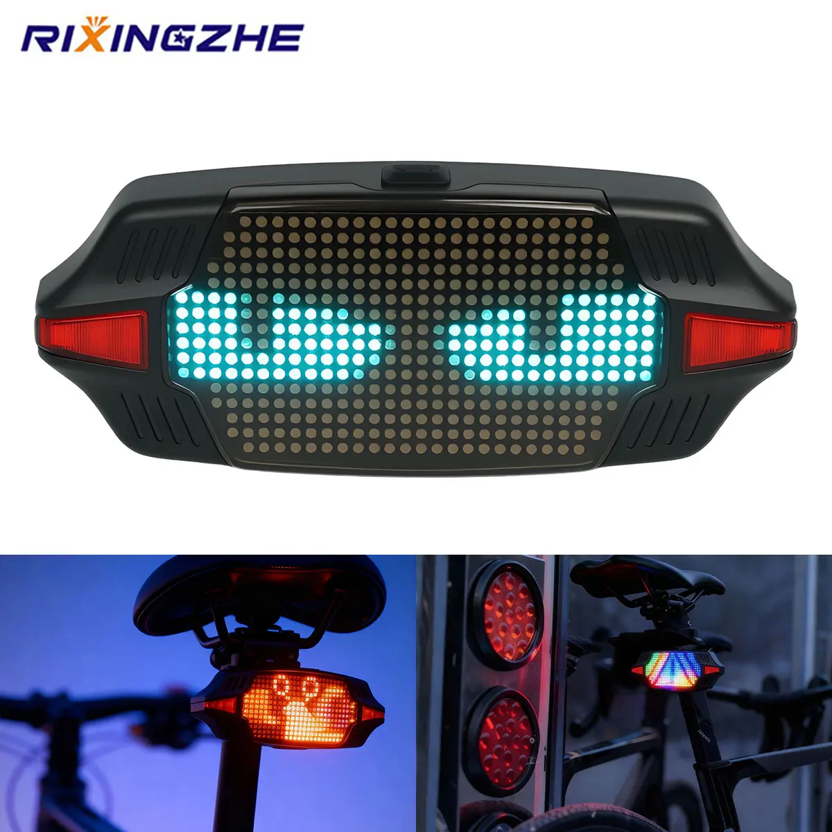 

Smart Bicycle LED Tail Light Bluetooth APP Control Bike Rear Lamp Brake Sensing Mode Safety Warning Taillight for Night Riding