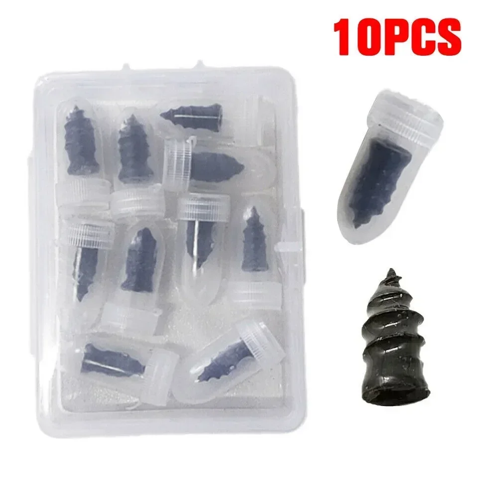 Carhome 10pcs Car Vacuum Tyre Repair Nail Kit For Motorcycle Car Scooter Bike Tire Puncture Repair Universal Tubeless Rubber Nai