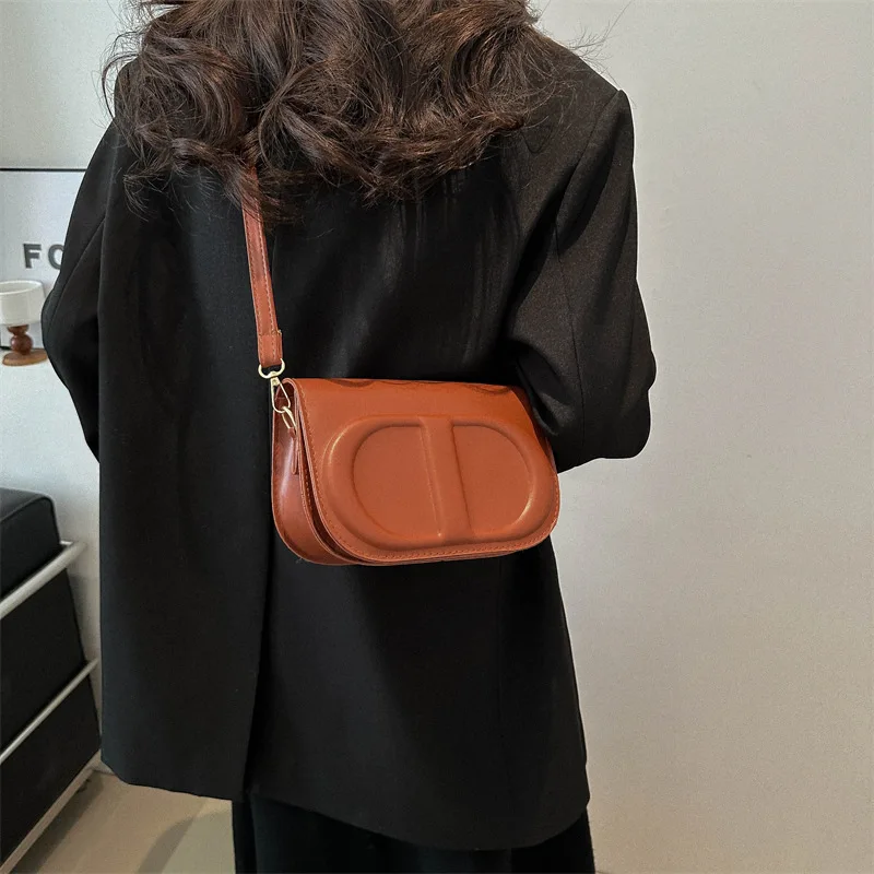 

Высококачественная модная универсальная сумка через плечо с высокой текстурой, модная простая косая сумка, темпераментная женская сумка