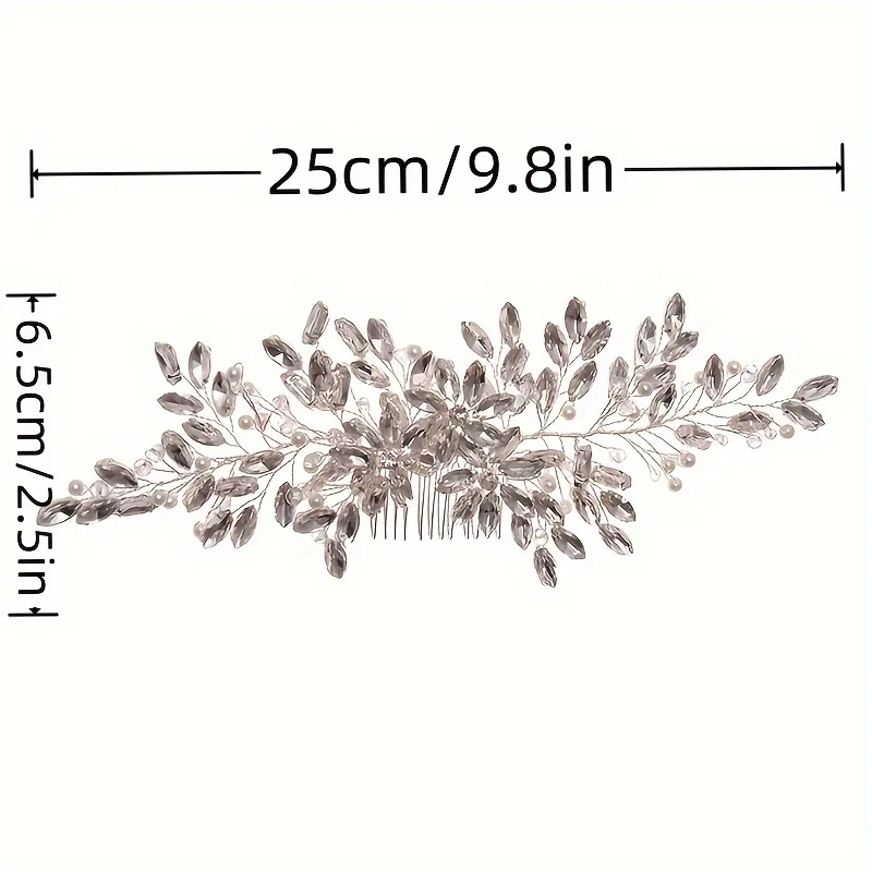 Luxury Crystal Hair Comb Headband Hairband For Women Party Bridal Wedding Hair Accessories Jewelry Comb Headband Hairband Gift image 6