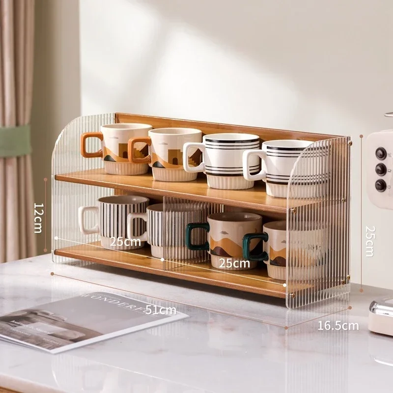 Stable Cup holder Dining table Water cup rack Coffee cup storage Water bar Desktop mug Teacup rack