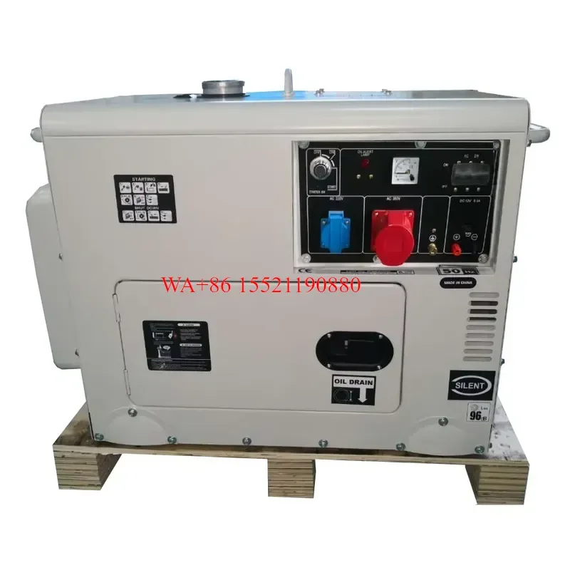 WMWMNU for 3 Phase 50hz 380V 400V Sound Proof 8KVA diesel Generator Price Small Generator Set 7kw Silent Diesel Generator