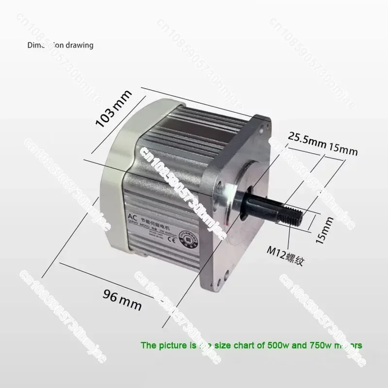 Imagem -05 - Servo Motor sem Escova com Controle de Velocidade Lixadeira de Correia Maquinaria do Woodworking Letra Viu o Torno Botão 550w 750w 1100w 220v o