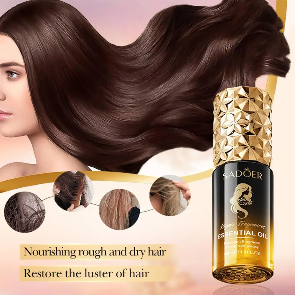 

SADOER Repairing Perfumed Hair Oil - Smoothing, Nourishing & Frizz Control Argan Oil Treatment For Damaged Hair R9K2
