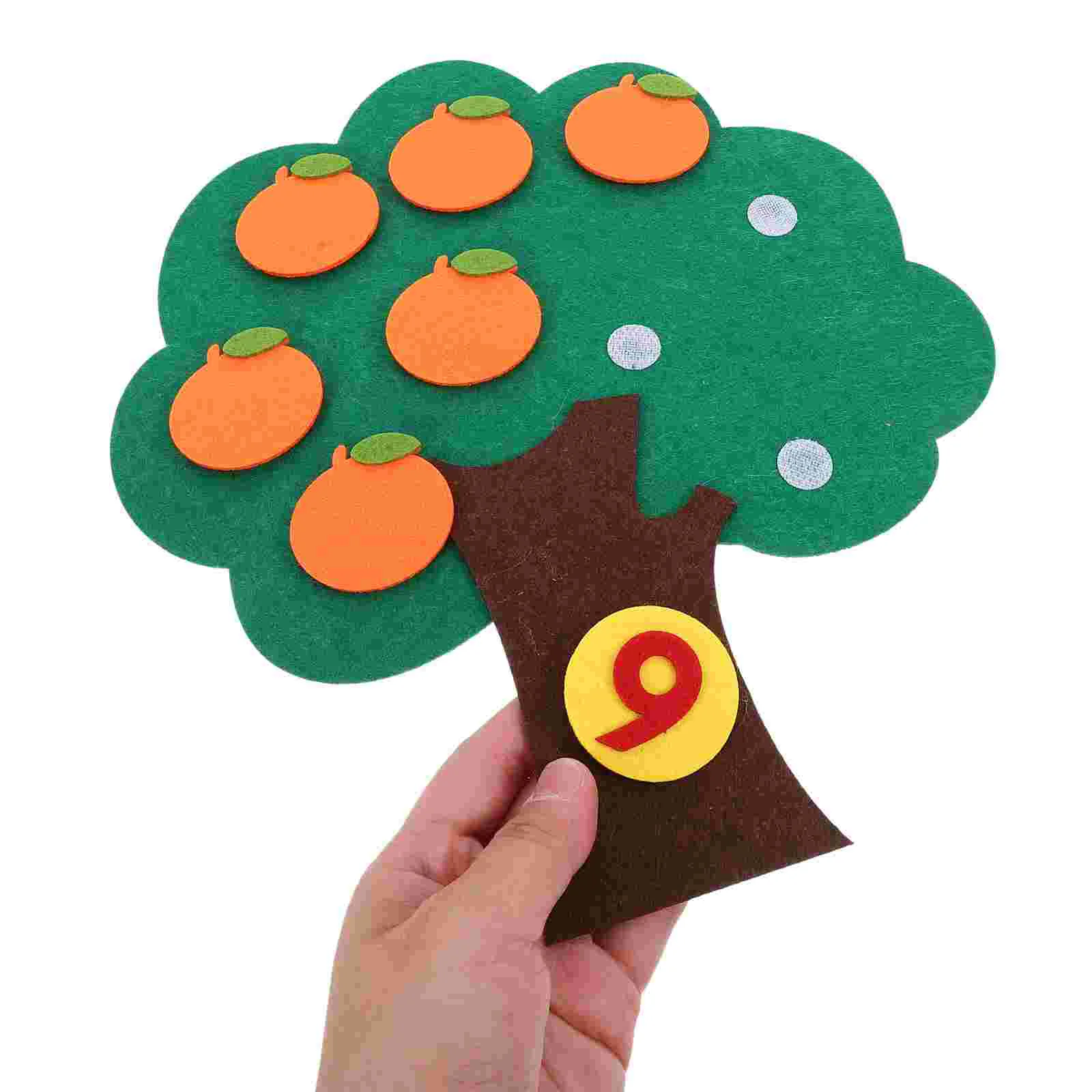 Christmas Digital Cognitive Toys Toddler Apple Non-woven Educational 1 10 Pairing Math Fruit Tree