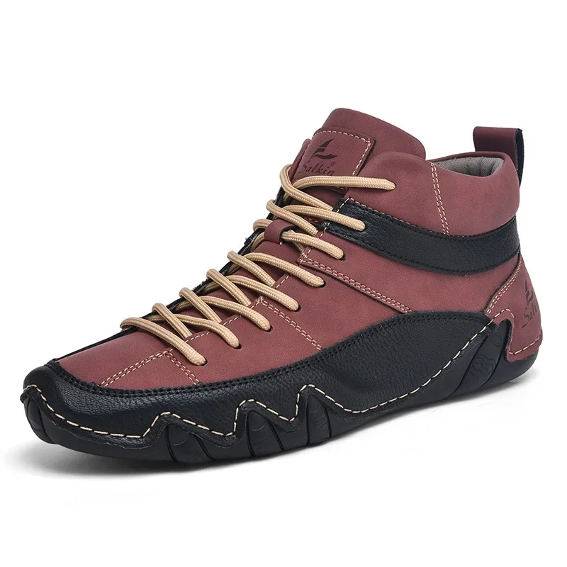 Cross-border explosive men's shoes High top Martin boots Autumn and winter warm casual Octopod