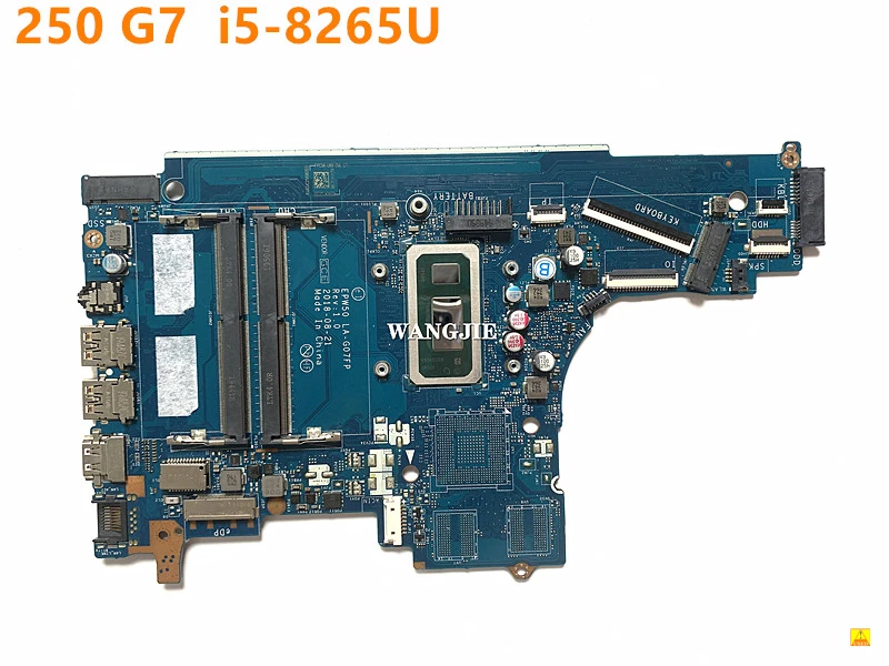 For HP 250 G7 Motherboard With I5-8265U CPU L49975-601 L49975-501 L49975-001 EPW50 LA-G07FP Mainboard 100% Tested OK