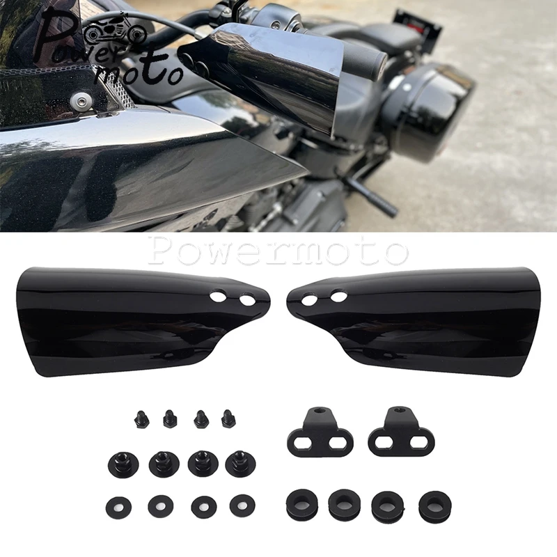 

Motorcycle Black Hand Guard Protector Windshield Handguards For Harley Touring Electra Glide Standard FLRT FLTRX FLTRU 2014-2020