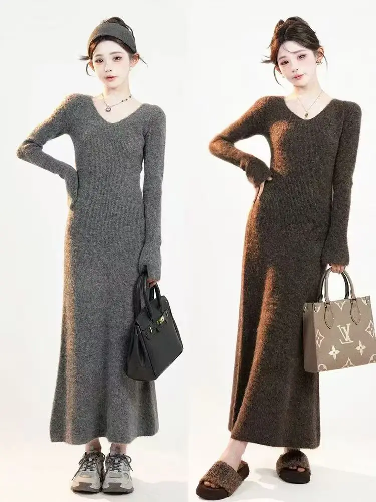 

Knee Length Pullovers For Students Sweaters Jumpers Women Simple Raglan Sleeve Outfit Office Princess Seoulish Style Button-Up