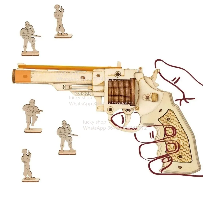 

M870 model, wooden gun entertainment model with left wheel rubber, enhanced version and retro color tone.