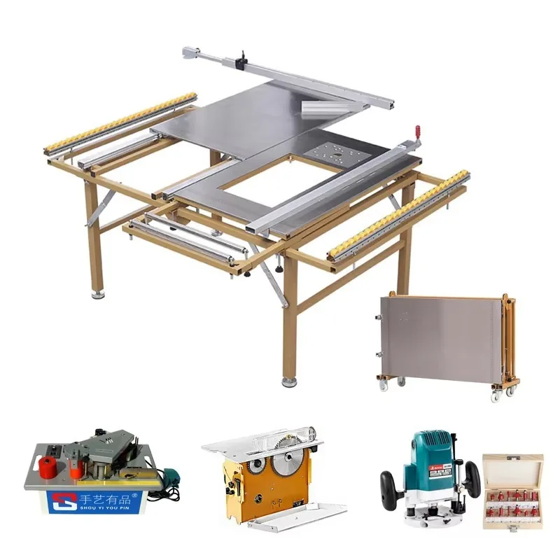 Multifunction Router Table Woodworking Saw Wood Cutting Sliding Table Panel Saw Machine For Aluminum Router Table
