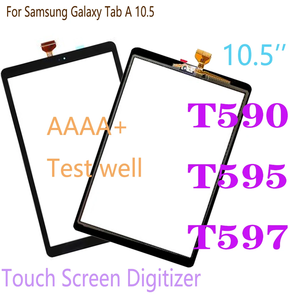 

AAAA+ Tablet Touch For Samsung Galaxy Tab A 10.5 T590 T595 Touch Screen Digitizer SM-T590 SM-T595 T597 LCD Glass Sensor Panel